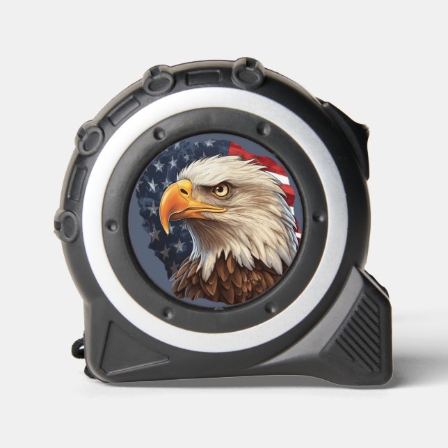 American Flag Bald Eagle Tape Measure (Front)