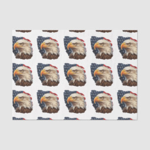 American Flag Bald Eagle Tissue Paper