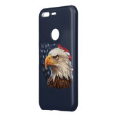American Flag Bald Eagle Uncommon Google Pixel Case (Back/Left)