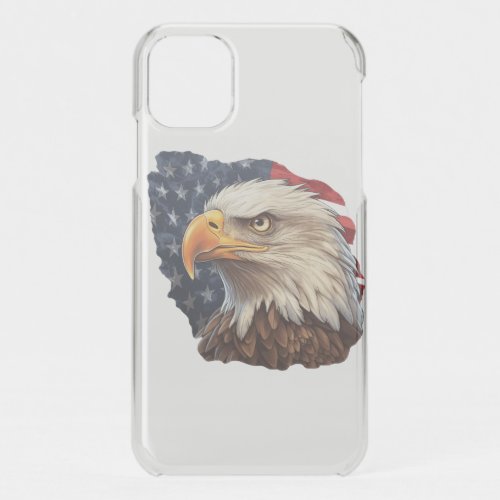 American Flag Bald Eagle iPhone 11 Case