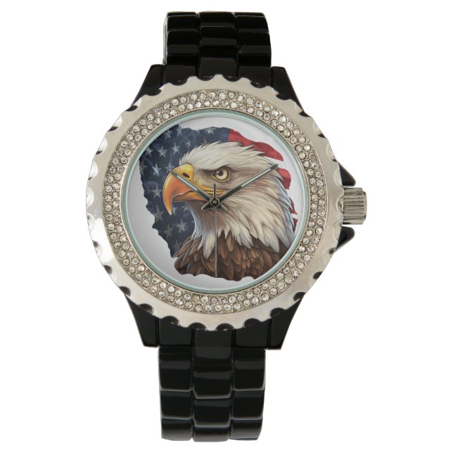 American Flag Bald Eagle Watch (Front)