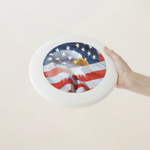 American Flag Bald Eagle Wham_O Frisbee