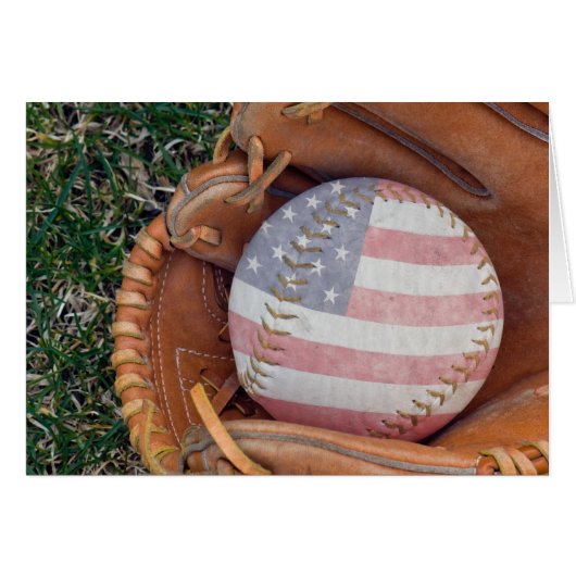 American Flag Ball Cards (Front Horizontal)