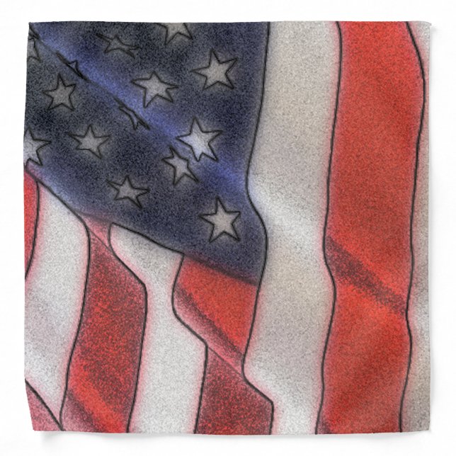 American Flag Bandana (Front)