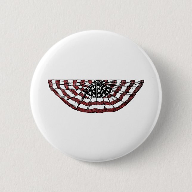American flag banner button (Front)