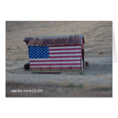 American Flag Barn (Front Horizontal)