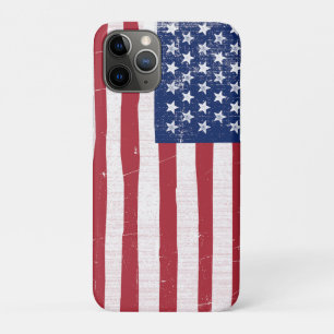 American Flag Barn Painting Vintage Rustic America iPhone 11 Pro Case