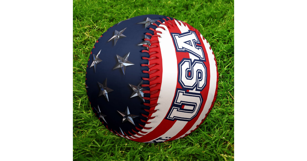 Baseball American Flag