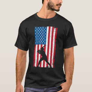 American Flag Baseball 1 T-Shirt