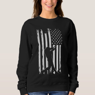 American Flag Baseball Apparel - Baseball Sweatshirt