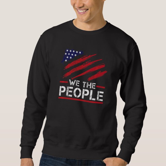 American Flag Baseball Bat Sweatshirt (Front)