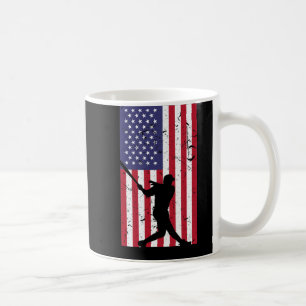American Flag Baseball Gifts for Men Uni Coffee Mug