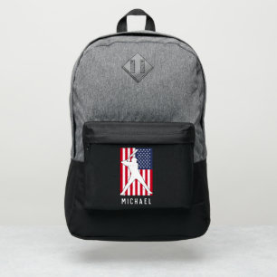 American Flag Baseball Personalized Port Authority® Backpack