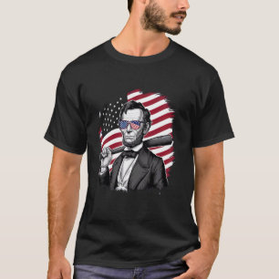 American Flag Baseball Player Bat Fan Catcher Pitc T-Shirt