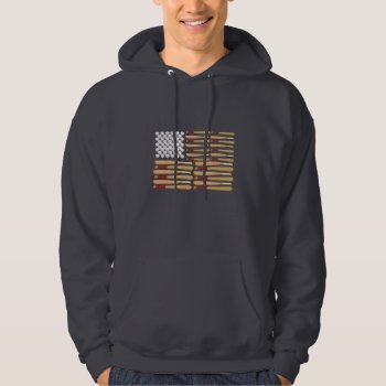 American Flag Baseball Style Hoodie by Ricaso_Graphics at Zazzle