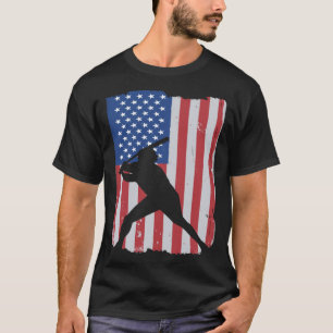 American Flag Baseball T-Shirt