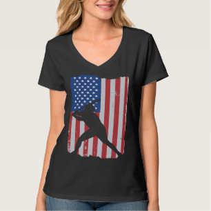 American Flag Baseball T-Shirt