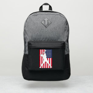 American Flag Baseball Team Gift Port Authority® Backpack