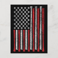 American Flag Baseball Team Vintage Funny