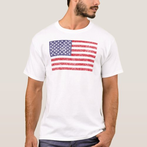 American flag basic T_Shirt