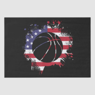 American Flag Basketball Player  Tissue Paper