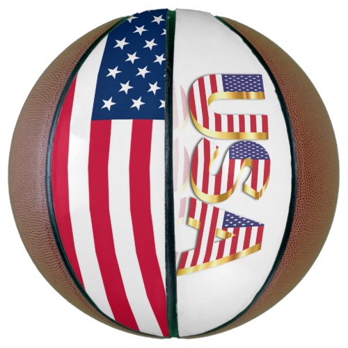 American Flag Basketball USA