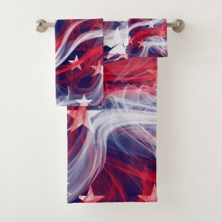 American flag Bathroom Towel Set