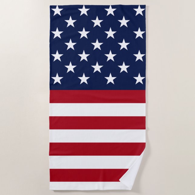 American Flag Beach Towel (Front)