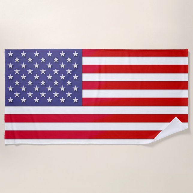American Flag Beach Towel (Front)