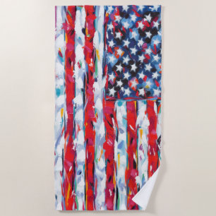 American Flag Beach Towel