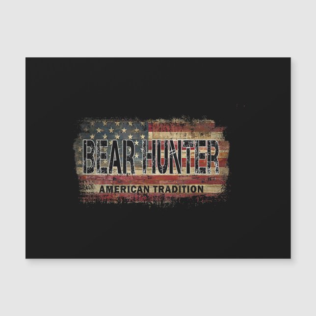 American Flag Bear Hunter (Front)