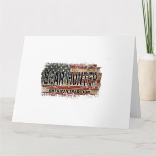 American Flag Bear HunterAmerican Flag Bear Hunter Card
