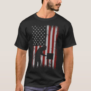 American Flag Beekeeper Shirt Men Beekeeping Gift