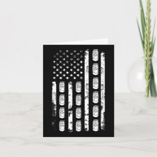 American Flag Beer Can Usa Patriotism Patriot Sold Card