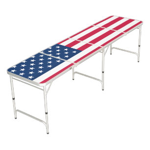 American Flag Beer Pong Table