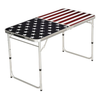 American Flag Beer Pong Table | Tailgate Size