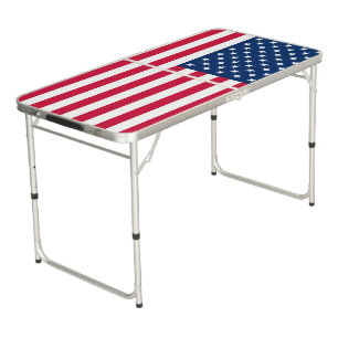 American Flag Beer Pong Table USA