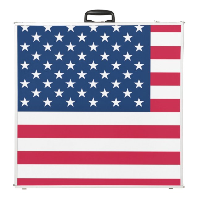 American Flag Beer Pong Table USA (Folded)