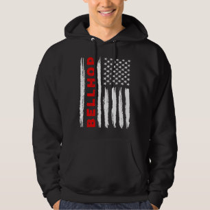 American Flag Bellhop US USA Flag Hoodie