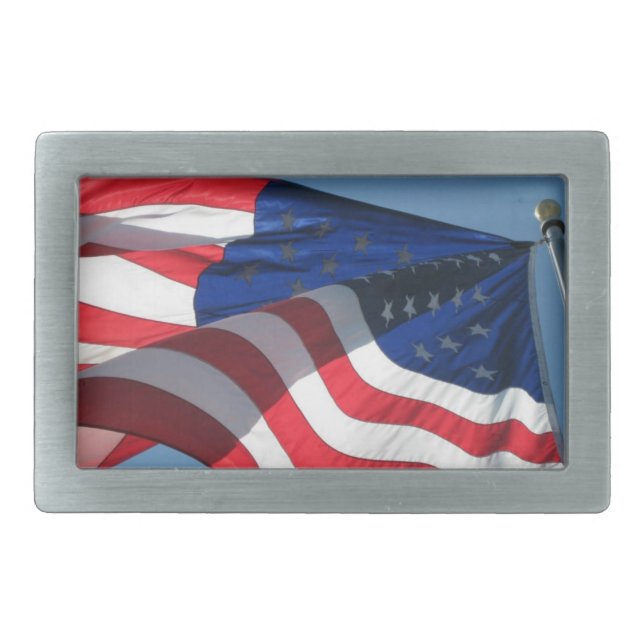 American Flag Belt Buckle (Front)