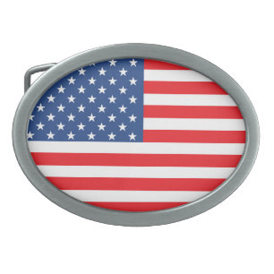 American Flag Belt Buckle