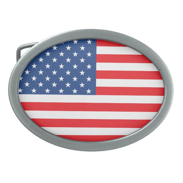 American Flag Belt Buckle (Front)