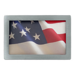 American Flag Belt Buckle