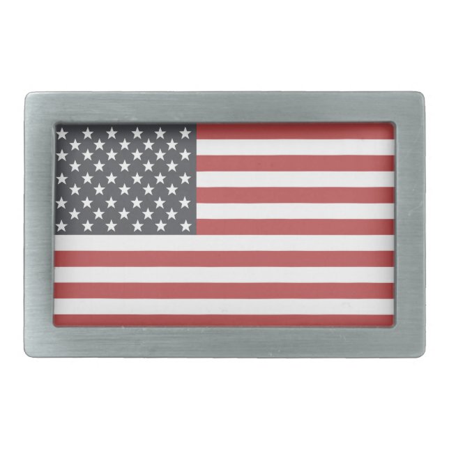 American  Flag Belt Buckle (Front)