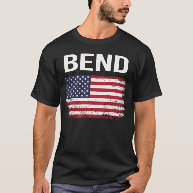 American Flag Bend T-Shirt (Front)