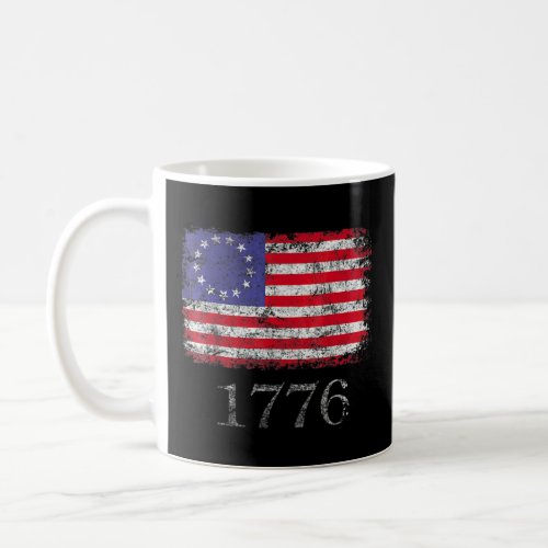 American Flag Betsy Ross 1776 Men Women 4th Of Jul Coffee Mug