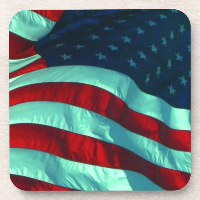 American Flag Beverage Coaster (Front)