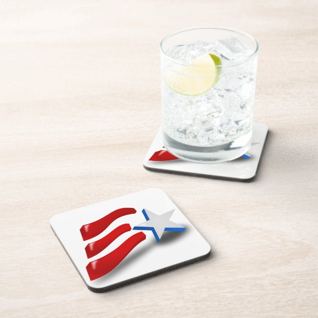 AMERICAN FLAG BEVERAGE COASTER (Right Side)