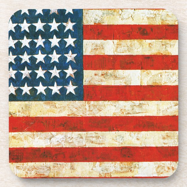 American Flag Beverage Coaster (Front)