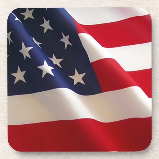 American Flag Beverage Coaster (Front)